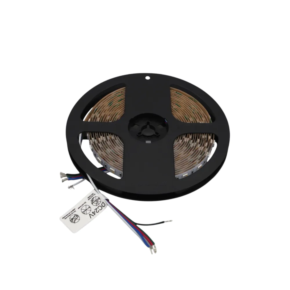 Striscia LED RGBW 24V 5m tagliabile ogni 10cm 18W/m multicolore + luce naturale 4000K Striscia LED RGBW 24V 5m tagliabile ogni 10cm 18W/m multicolore + luce naturale 4000K