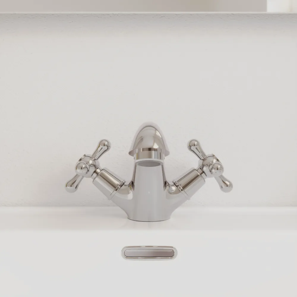 Miscelatore lavabo cromato con scarico a saltarello e piletta in acciaio inclusa | Julia Miscelatore lavabo cromato con scarico a saltarello e piletta in acciaio inclusa | Julia