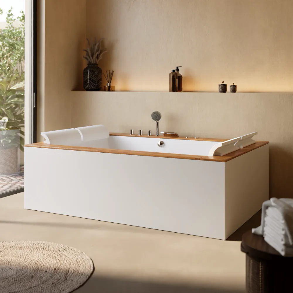 Vasca idromassaggio 190x130 cm da interno con idroterapia | Harmony Eco
