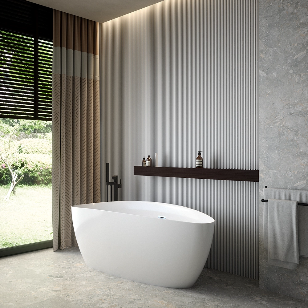 Vasca da bagno freestanding 170cm in acrilico bianco lucido | Caterina Vasca da bagno freestanding 170cm in acrilico bianco lucido | Caterina