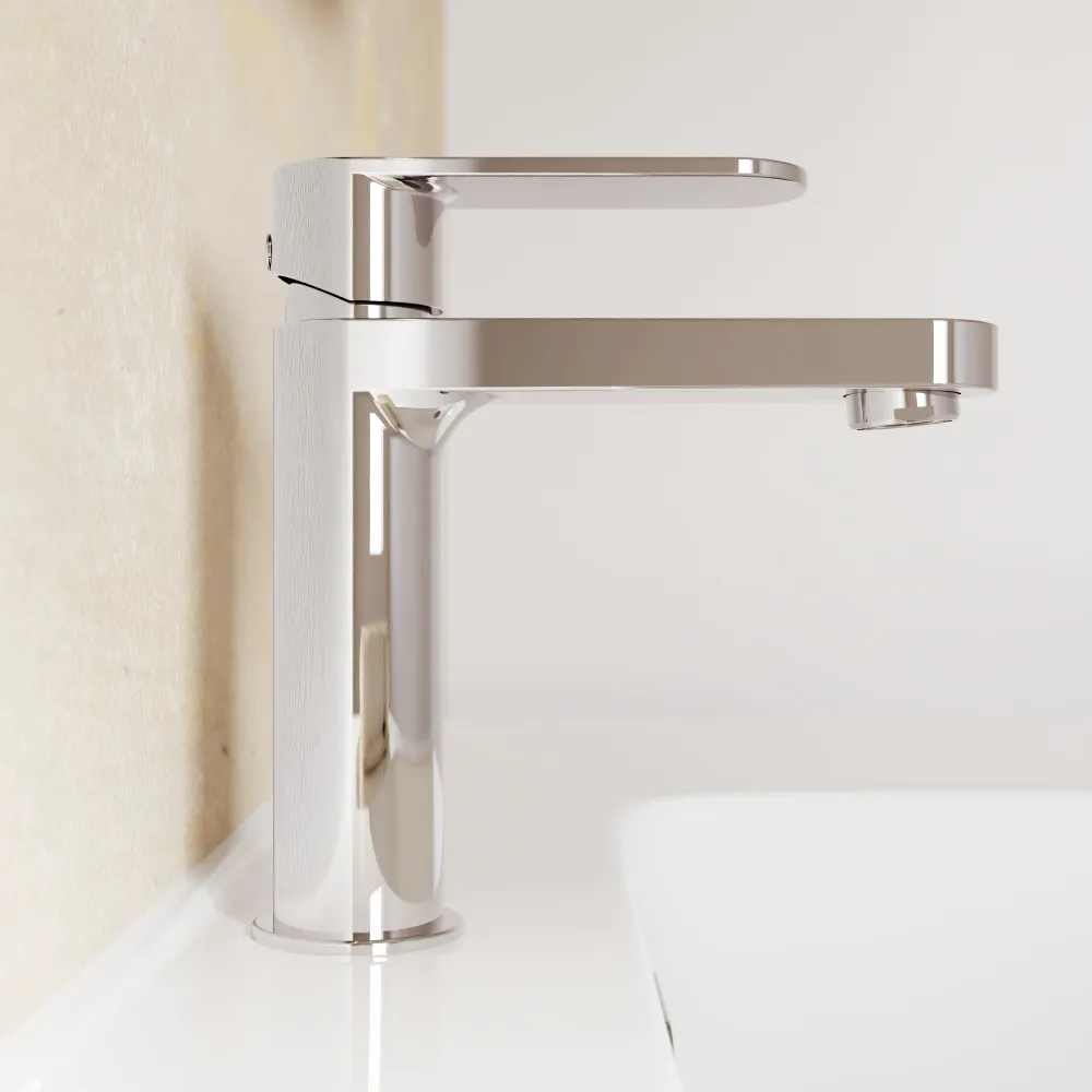 Coppia miscelatori lavabo 16cm e bidet cromato senza scarico | Margot
