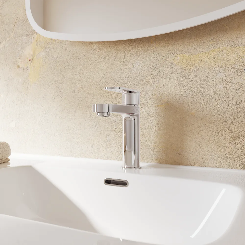 Miscelatore lavabo senza scarico cromato altezza 16cm | Margot