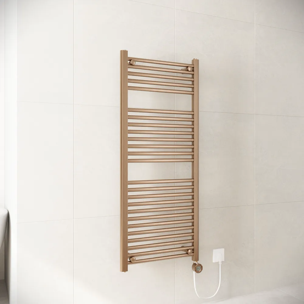 Termoarredo elettrico 1200x500 oro rosa interasse 450 | Polaris