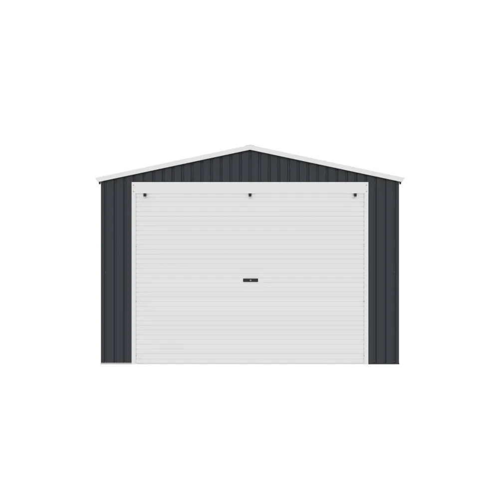 Garage per auto con saracinesca in accaio zincato 338x576xh243 cm grigio scuro - 19,5mq Garage per auto con saracinesca in accaio zincato 338x576xh243 cm grigio scuro - 19,5mq