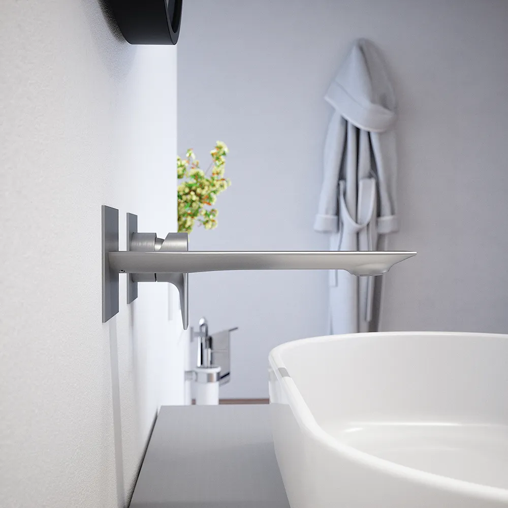 Miscelatore lavabo ad incasso nickel spazzolato | Rita Miscelatore lavabo ad incasso nickel spazzolato | Rita