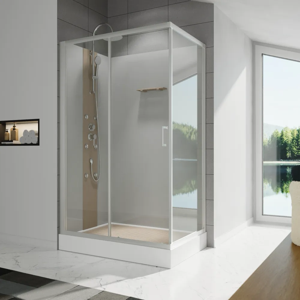 Cabina doccia idromassaggio 80x120cm multifunzione h225 cm | Yap Cabina doccia idromassaggio 80x120cm multifunzione h225 cm | Yap