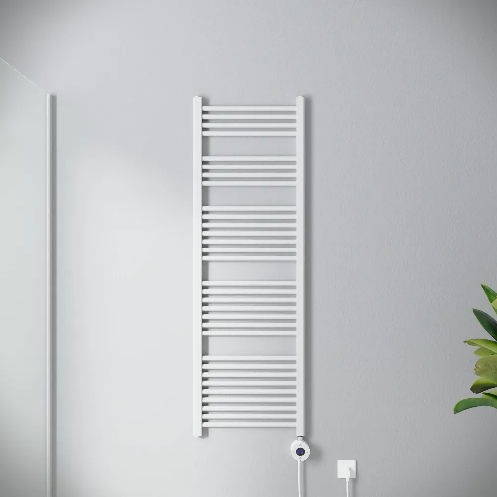 Termoarredo scaldasalviette elettrico 1500x500 bianco con termostato digitale | Antares
