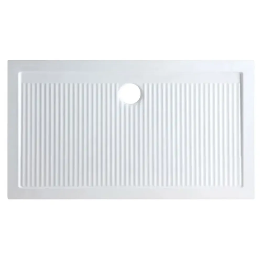 Azzurra ceramica piatto doccia 70x120xh6,5cm bianco lucido design anti-scivolo | Ferdy Azzurra ceramica piatto doccia 70x120xh6,5cm bianco lucido design anti-scivolo | Ferdy