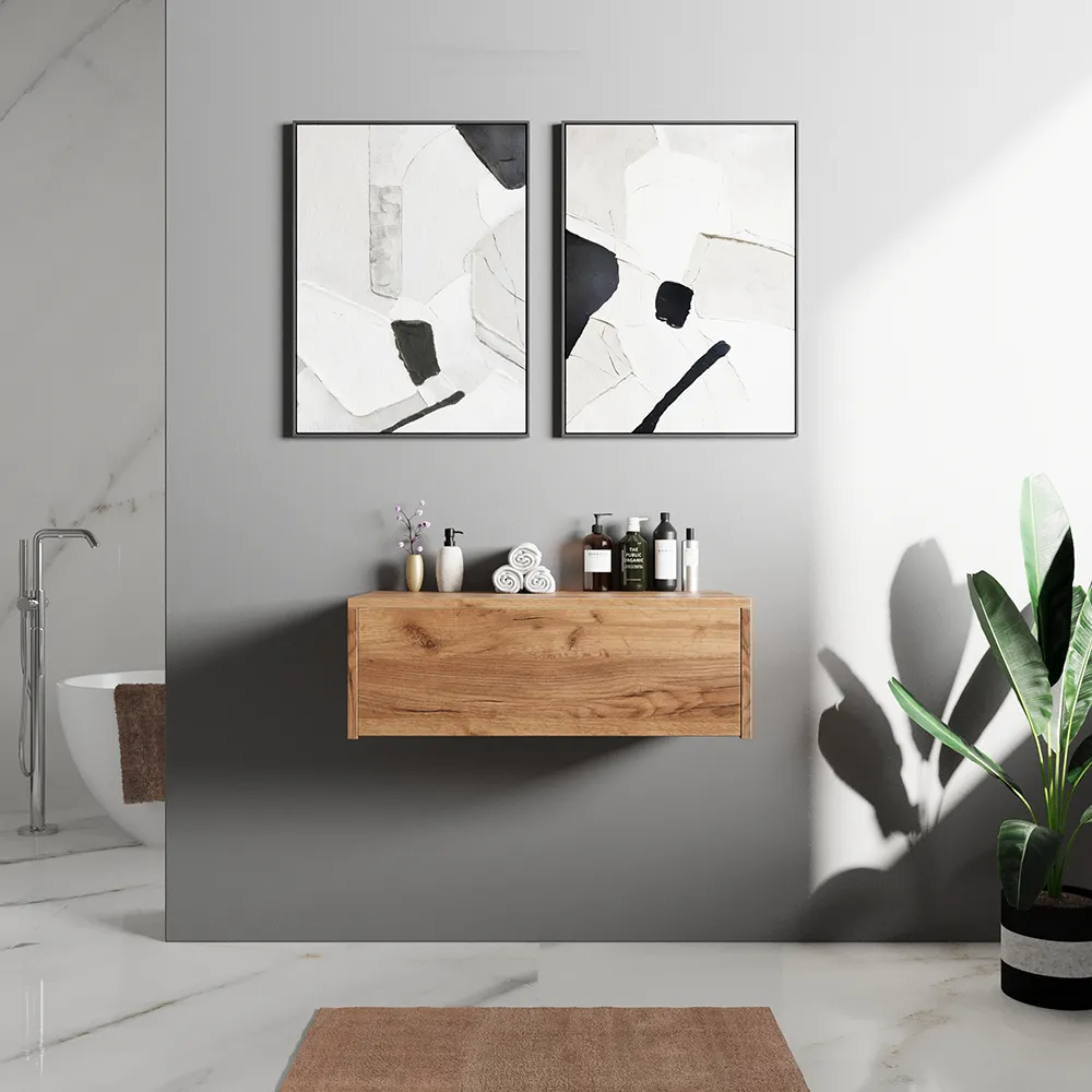 Cassettone scorrevole con apertura push&pull 60cm rovere gransasso | Galdor Cassettone scorrevole con apertura push&pull 60cm rovere gransasso | Galdor