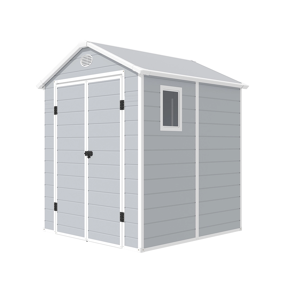 Casetta da giardino in polipropilene grigio 1,90x1,92xh2,26m - 60kg - 2,57 metri quadri Casetta da giardino in polipropilene grigio 1,90x1,92xh2,26m - 60kg - 2,57 metri quadri