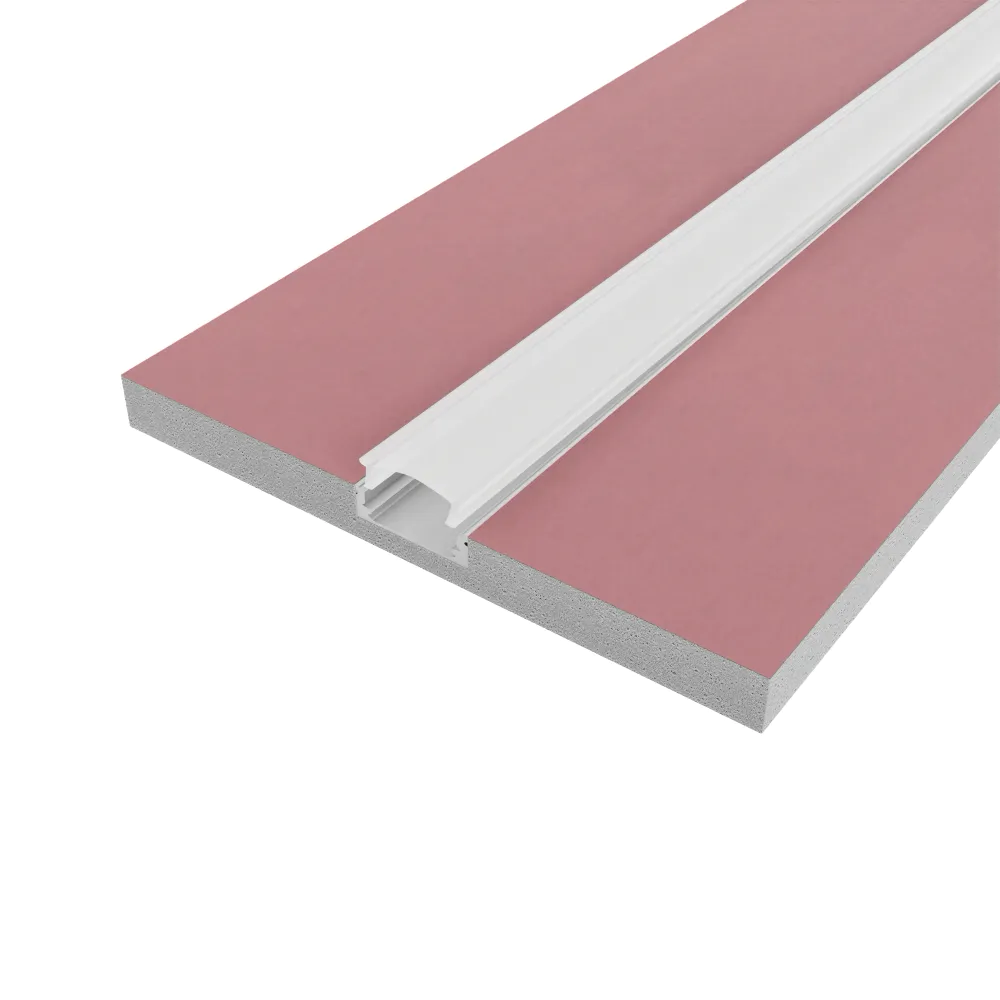 Cartongesso con profilo in alluminio integrato 1m ignifugo