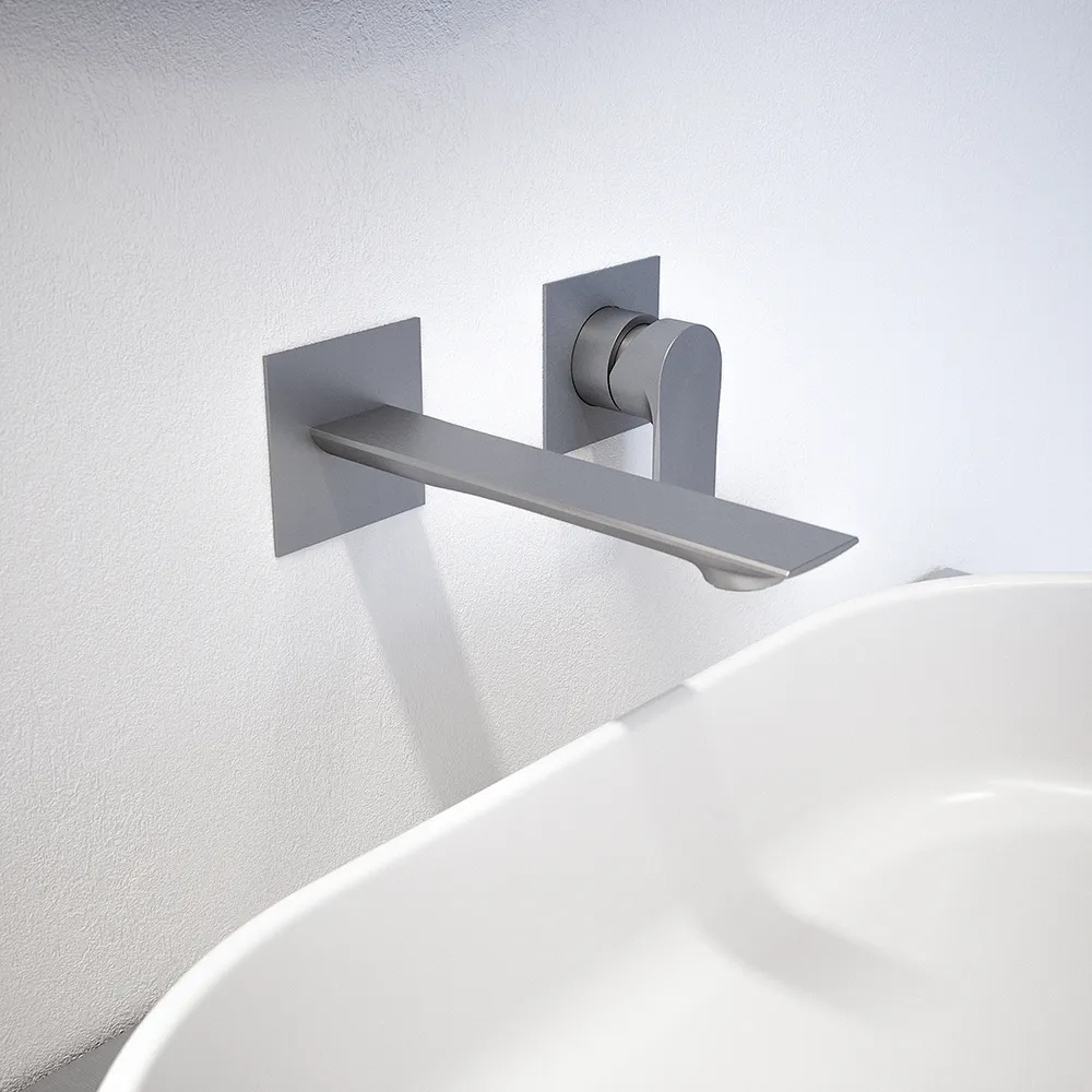 Miscelatore lavabo ad incasso nickel spazzolato | Rita Miscelatore lavabo ad incasso nickel spazzolato | Rita