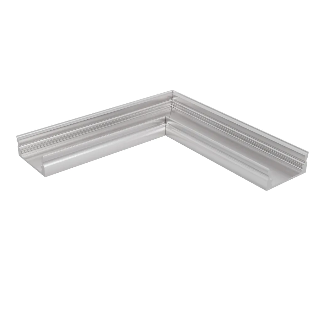 Angolo di giunzione silver 90° per profilo lineare in alluminio XL Angolo di giunzione silver 90° per profilo lineare in alluminio XL