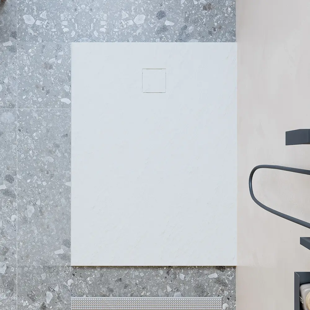 Piatto doccia 90x120 cm colore bianco effetto pietra | Samos Piatto doccia 90x120 cm colore bianco effetto pietra | Samos