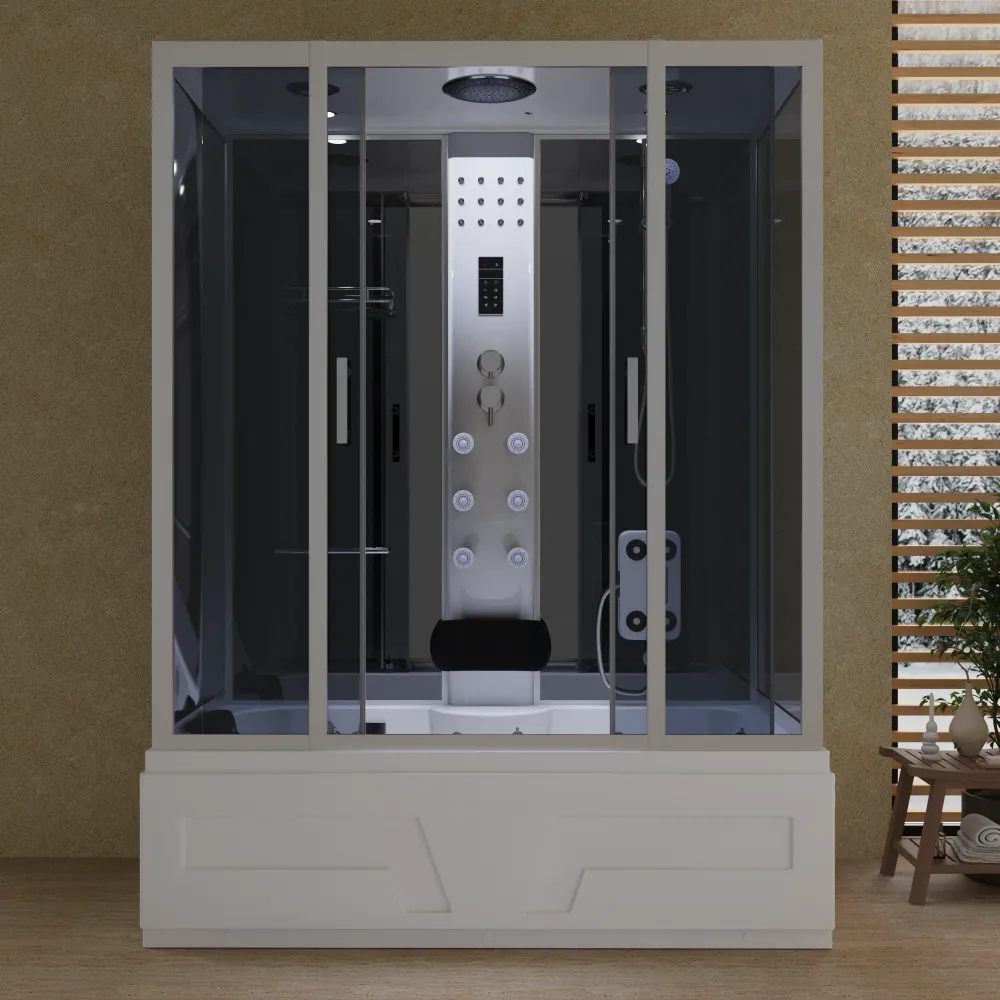 Cabina doccia idromassaggio 85x160 cm h215cm con bagno turco | Ischia Cabina doccia idromassaggio 85x160 cm h215cm con bagno turco | Ischia