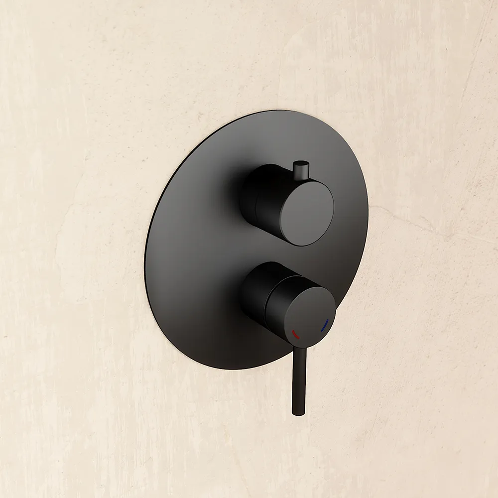 Miscelatore incasso doccia con deviatore nero opaco | Bette Miscelatore incasso doccia con deviatore nero opaco | Bette