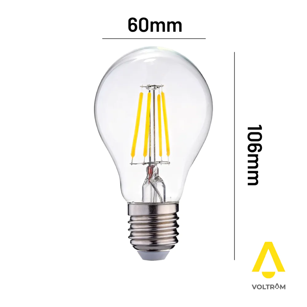 Lampadina LED E27 4W COG A60 600LM bianco naturale 4000K