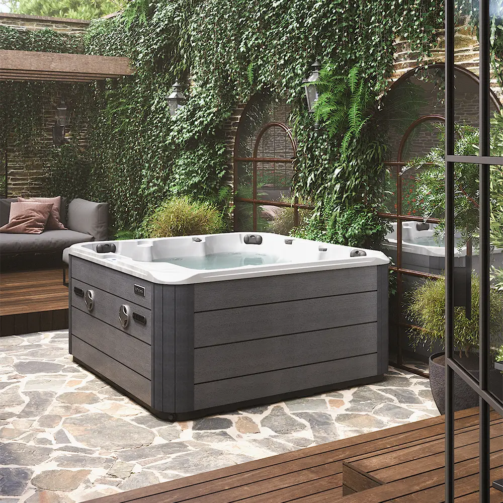 Minipiscina vasca idromassaggio 200x200x90 cm da esterno 5 persone | Bled Minipiscina vasca idromassaggio 200x200x90 cm da esterno 5 persone | Bled