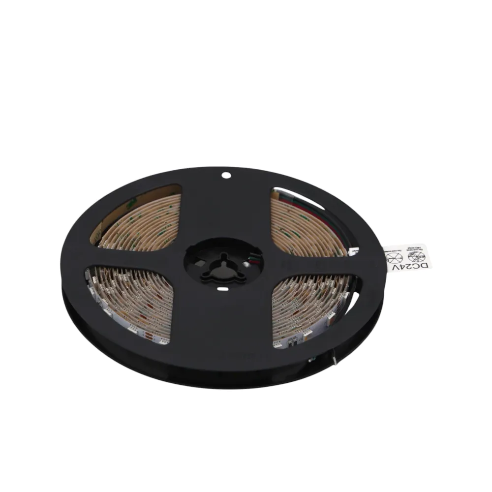 Striscia LED RGBW 24V 5m tagliabile ogni 10cm 18W/m luce calda 3000K