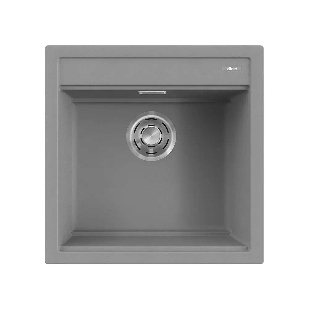 Elleci lavello da cucina 1 vasca 51x51cm in granitek cemento installazione sopratop | Best 104 Elleci lavello da cucina 1 vasca 51x51cm in granitek cemento installazione sopratop | Best 104