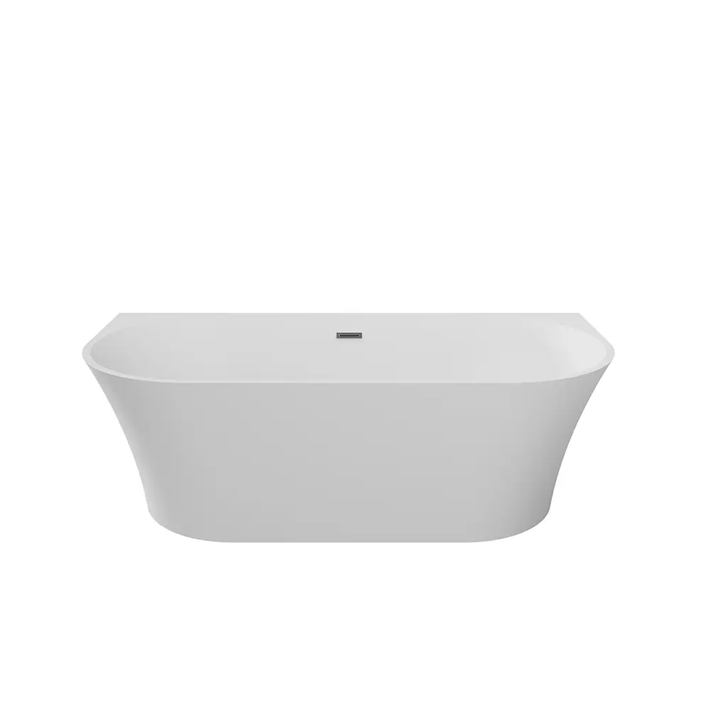 Vasca da bagno filo muro in acrilico bianco lucido - Mod. Olimpia di Parama Vasca da bagno filo muro in acrilico bianco lucido - Mod. Olimpia di Parama