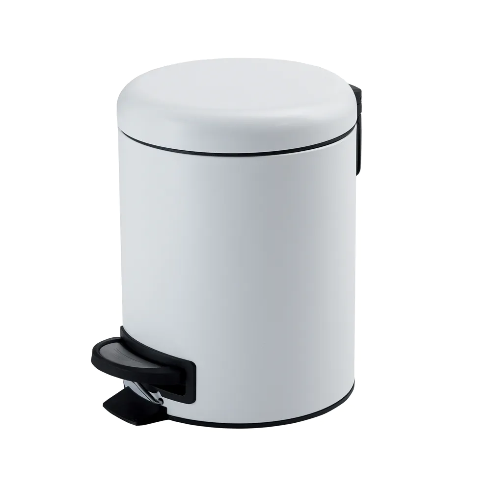 Portarifiuti 3LT in acciaio inox bianco opaco | Potty