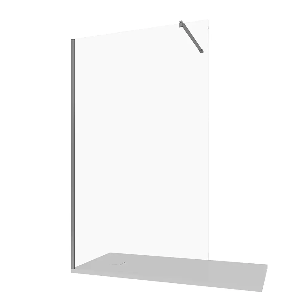 Parete doccia walk-in vetro temperato 10mm trasparente mod. Naxos Parete doccia walk-in vetro temperato 10mm trasparente mod. Naxos