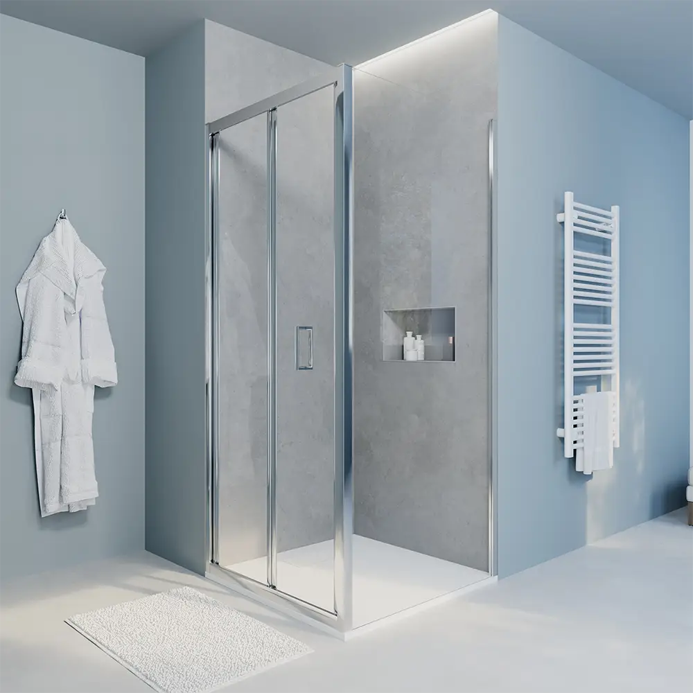 Box doccia 70x70 cm angolare apertura a libro vetro 6mm trasparente | Capri Box doccia 70x70 cm angolare apertura a libro vetro 6mm trasparente | Capri