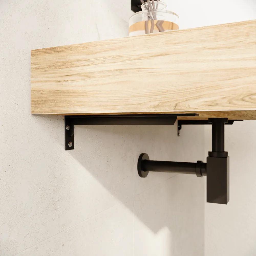 Mensola da bagno in hpl 100cm rovere miele | Baikal