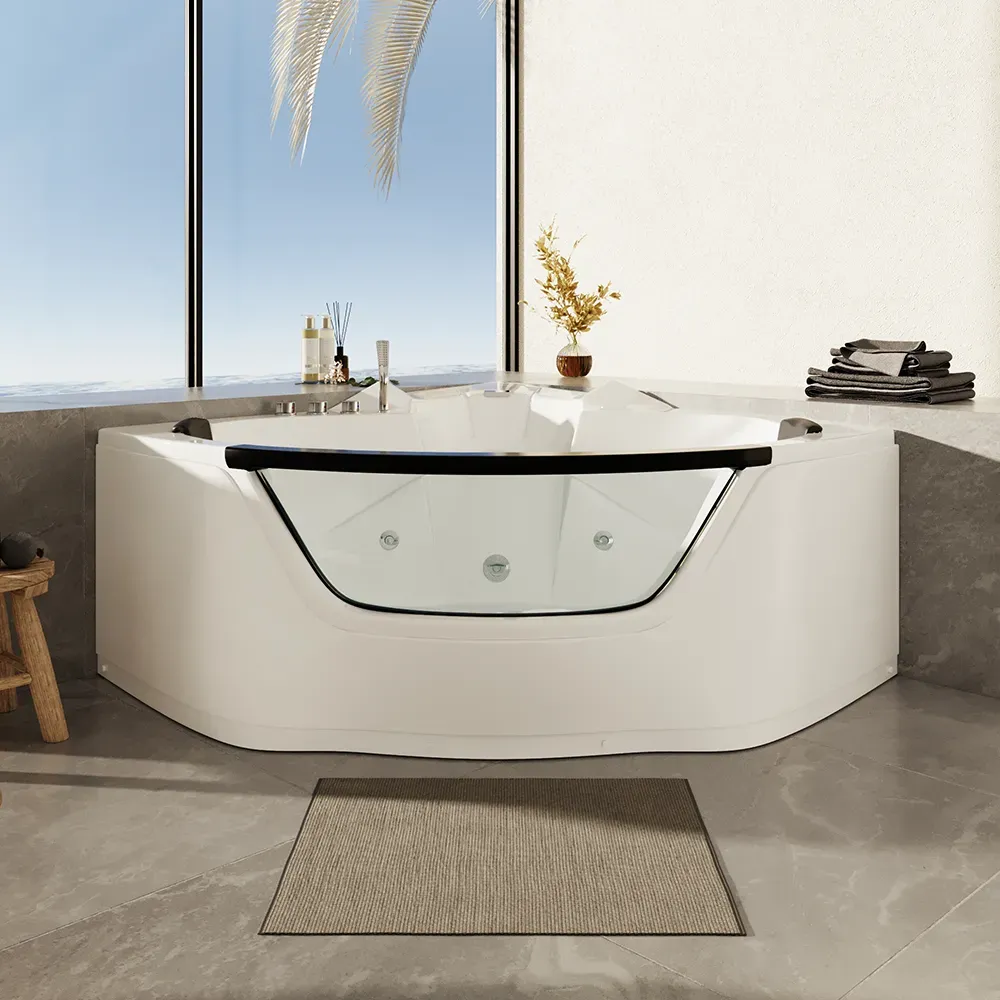 Vasca idromassaggio angolare 135x135 da interno design moderno | Bliss Eco Vasca idromassaggio angolare 135x135 da interno design moderno | Bliss Eco