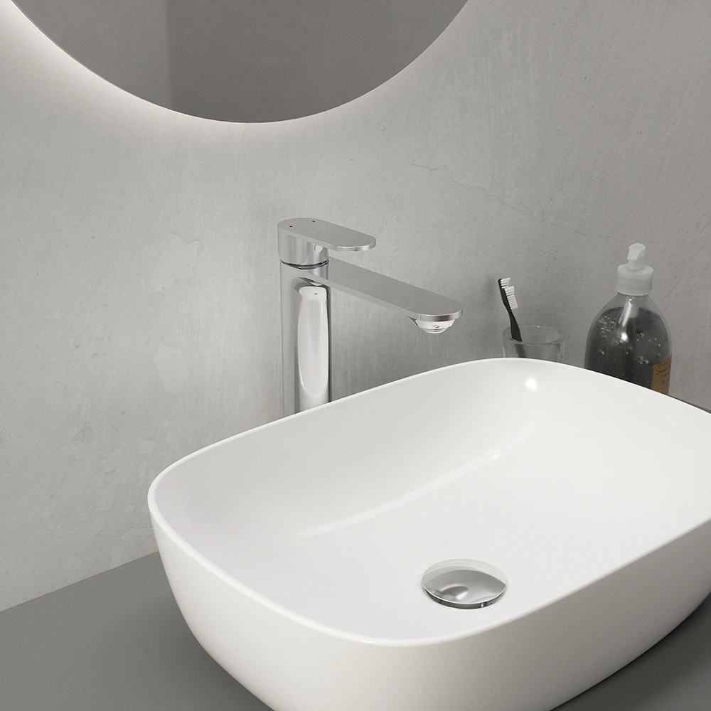 Set miscelatori: lavabo alto bidet senza scarico e incasso doccia monocomando cromato | Kerry Set miscelatori: lavabo alto bidet senza scarico e incasso doccia monocomando cromato | Kerry