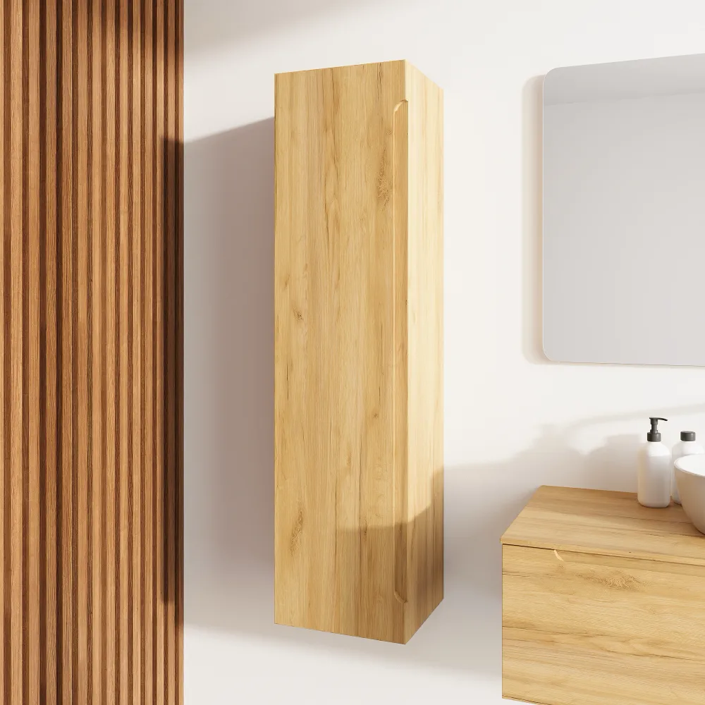 Colonna bagno sospesa 120cm rovere chiaro | Bako Colonna bagno sospesa 120cm rovere chiaro | Bako