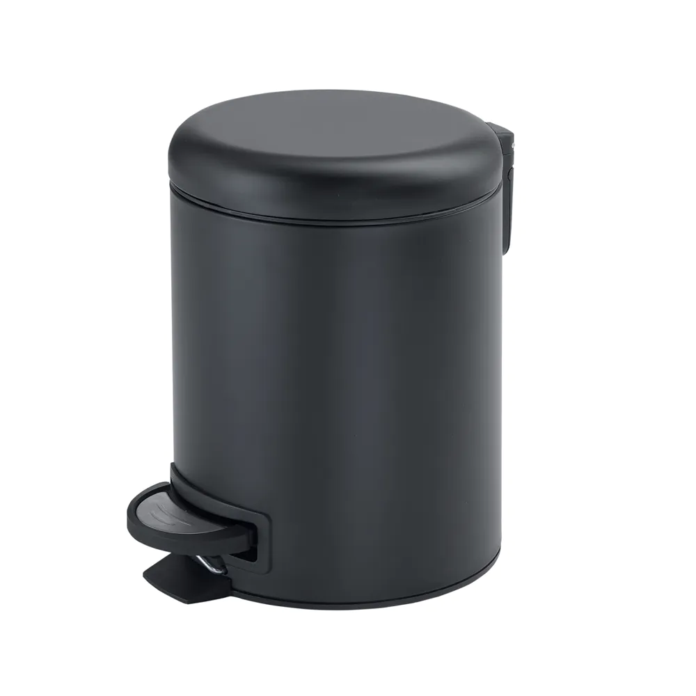 Portarifiuti 3LT in acciaio inox nero opaco | Potty