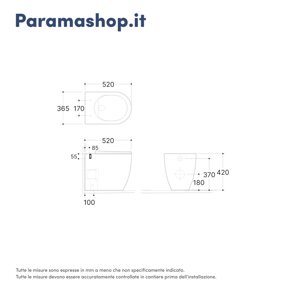Scheda tecnica vaso filomuro mod. Praga h42 Scheda tecnica vaso filomuro mod. Praga h42
