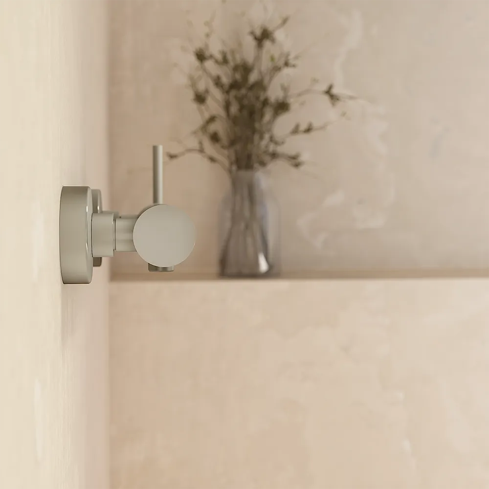 Miscelatore esterno doccia a muro nickel spazzolato | Bette Miscelatore esterno doccia a muro nickel spazzolato | Bette