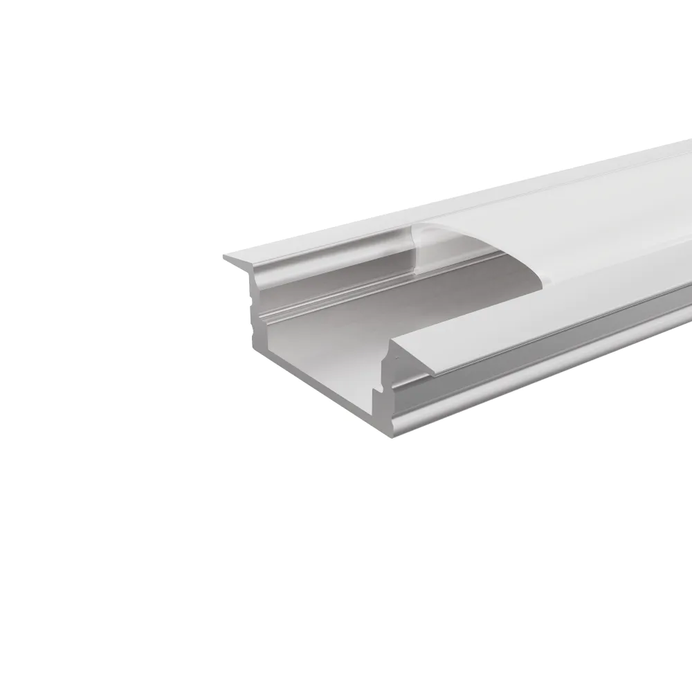 Profilo da incasso in alluminio silver 2mt per striscia led