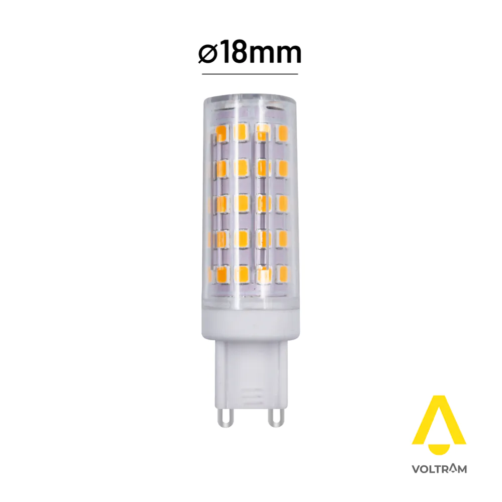 Lampadina LED G9 8W 800LM in ceramica IP20 CRI>80 bianco caldo 2700K Lampadina LED G9 8W 800LM in ceramica IP20 CRI>80 bianco caldo 2700K