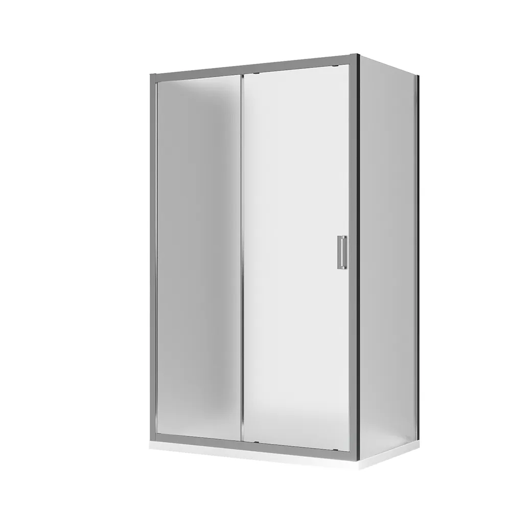 Box doccia 3 lati 70x100x70 cm con porta scorrevole e vetro temperato 6mm opaco | Ustica Box doccia 3 lati 70x100x70 cm con porta scorrevole e vetro temperato 6mm opaco | Ustica