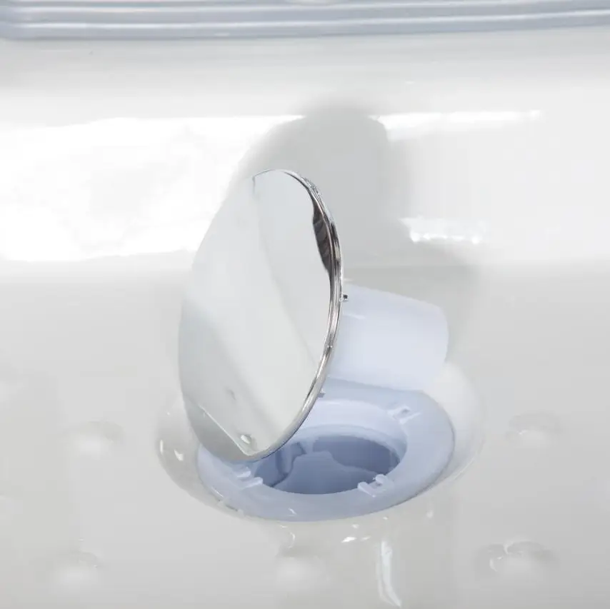 Piletta piatto doccia cromata in ABS della doccia idromassaggio mod. Maui Piletta piatto doccia cromata in ABS della doccia idromassaggio mod. Maui