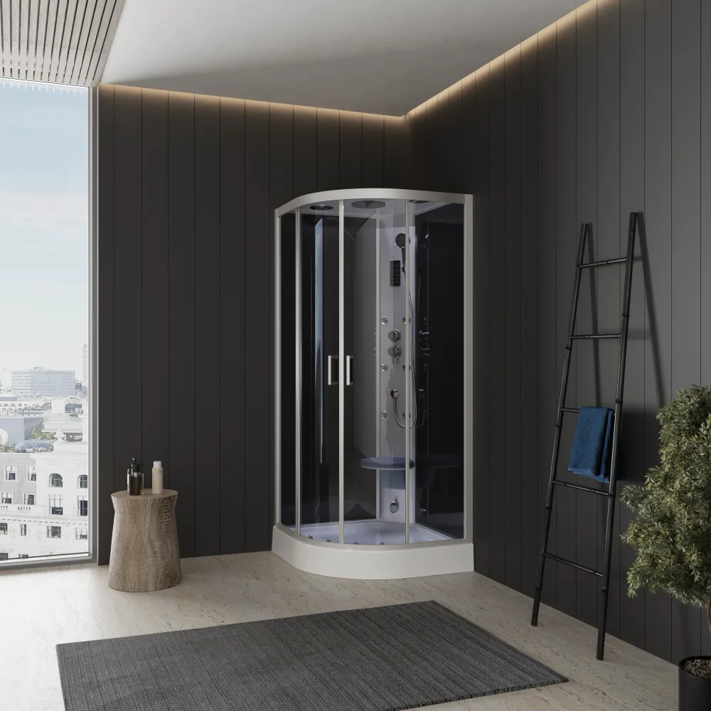 Cabina doccia idromassaggio 90x90 cm multifunzione h215 cm | Cipro Cabina doccia idromassaggio 90x90 cm multifunzione h215 cm | Cipro