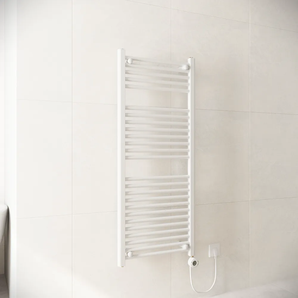 Termoarredo elettrico 1200x500 bianco lucido interasse 450 | Polaris