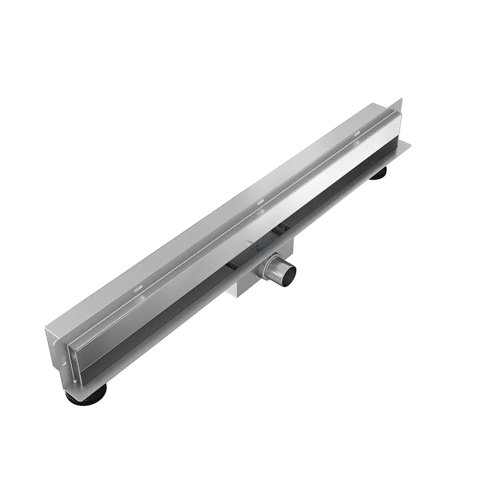 Canalina doccia con scarico a muro 70 cm con cover cromata Canalina doccia con scarico a muro 70 cm con cover cromata