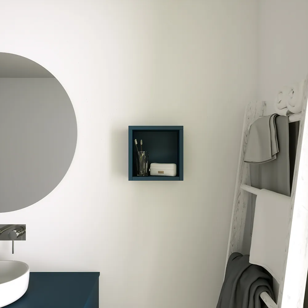 Pensile bagno sospeso a giorno 25x25cm color blu zaffiro | Ardenne Pensile bagno sospeso a giorno 25x25cm color blu zaffiro | Ardenne