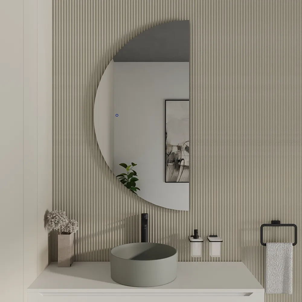 ChillCruiser Specchio Bagno LED 45x60 Cm: Illuminato, Moderno, Design Pulito Per Il Tuo Bagno