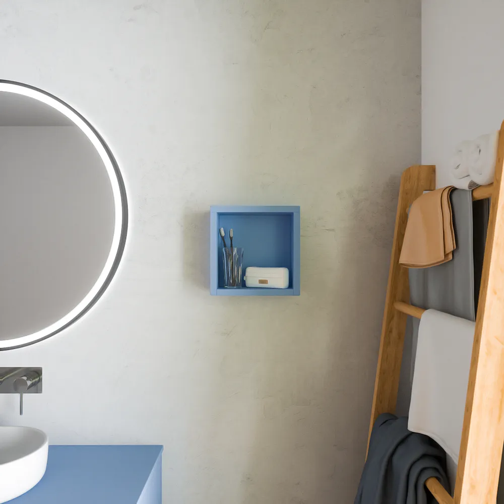 Pensile bagno sospeso a giorno 25x25cm color carta da zucchero | Ardenne Pensile bagno sospeso a giorno 25x25cm color carta da zucchero | Ardenne