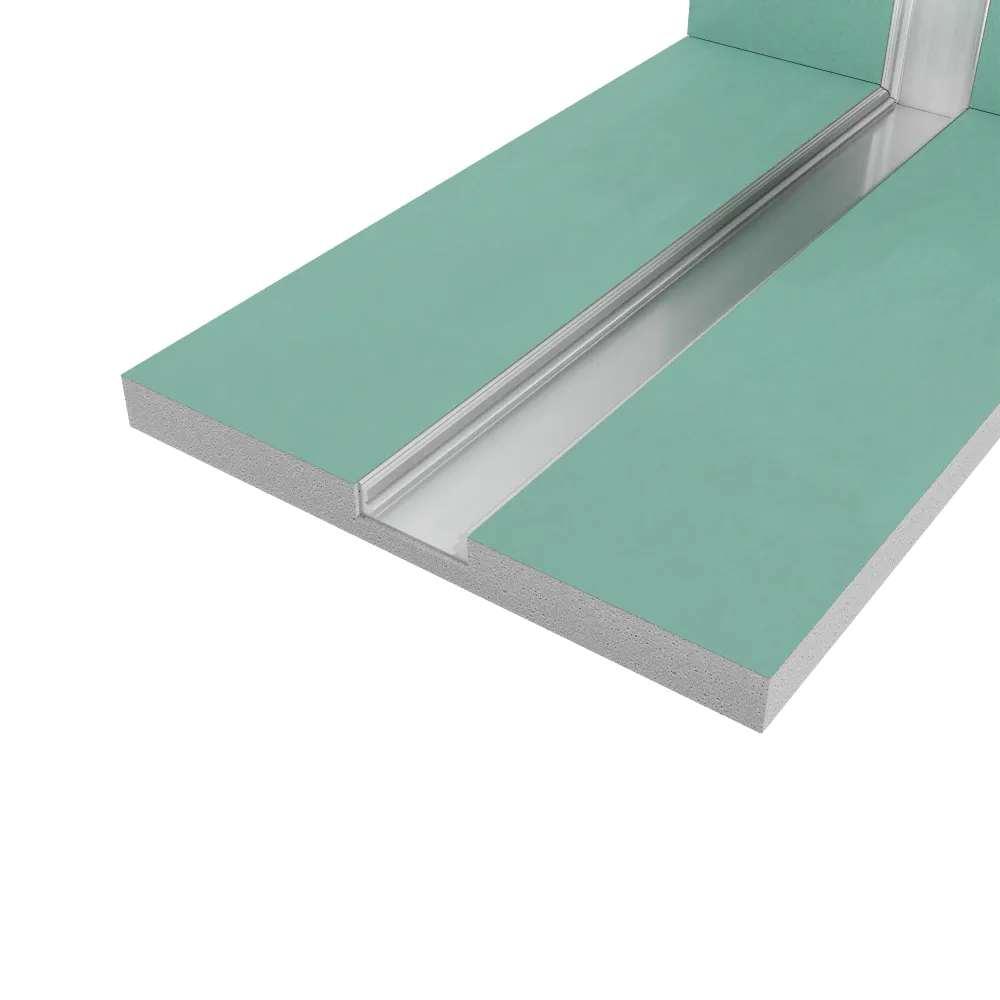 Cartongesso con profilo in alluminio integrato "L" angolo tra soffitto e parete resistente all'umidità