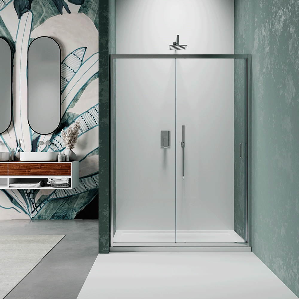 Apertura scorrevole box doccia per nicchia mod. Bali con altezza 198cm Apertura scorrevole box doccia per nicchia mod. Bali con altezza 198cm