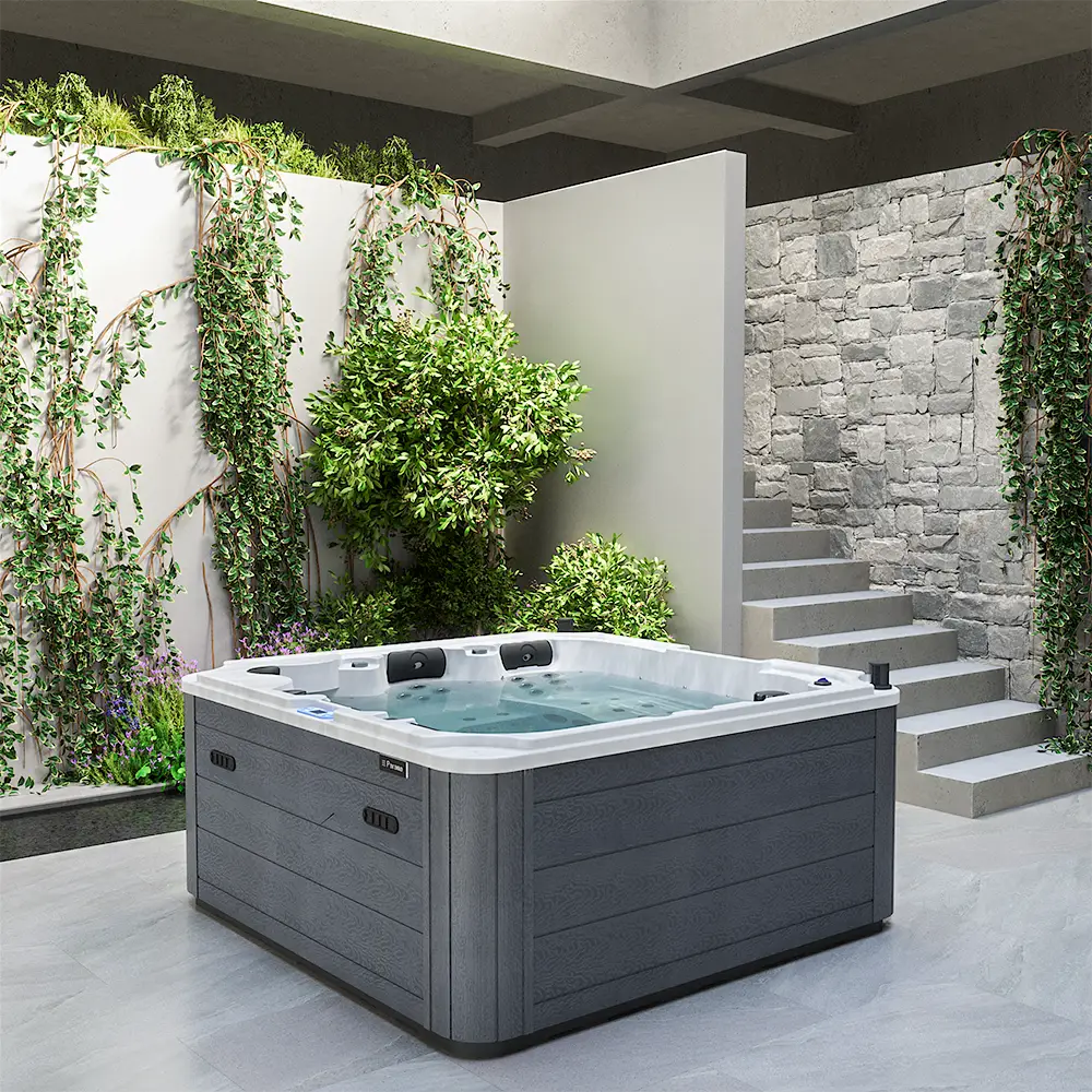 Minipiscina vasca idromassaggio 215x215x94,5 cm da esterno 7 persone | Garda Minipiscina vasca idromassaggio 215x215x94,5 cm da esterno 7 persone | Garda