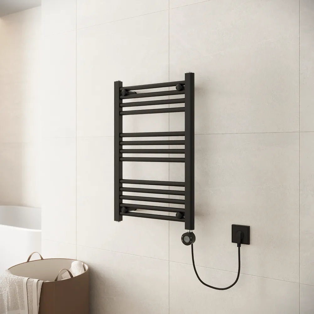 Termoarredo elettrico 700x450 nero opaco interasse 400 | Polaris