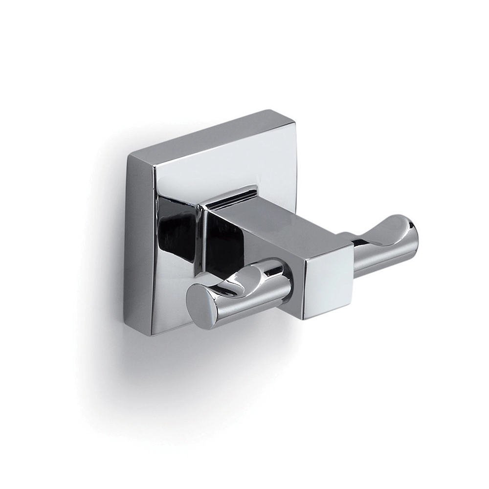 Appendiabiti a doppio gancio Gedy in acciaio cromato | Olimpo Appendiabiti a doppio gancio Gedy in acciaio cromato | Olimpo